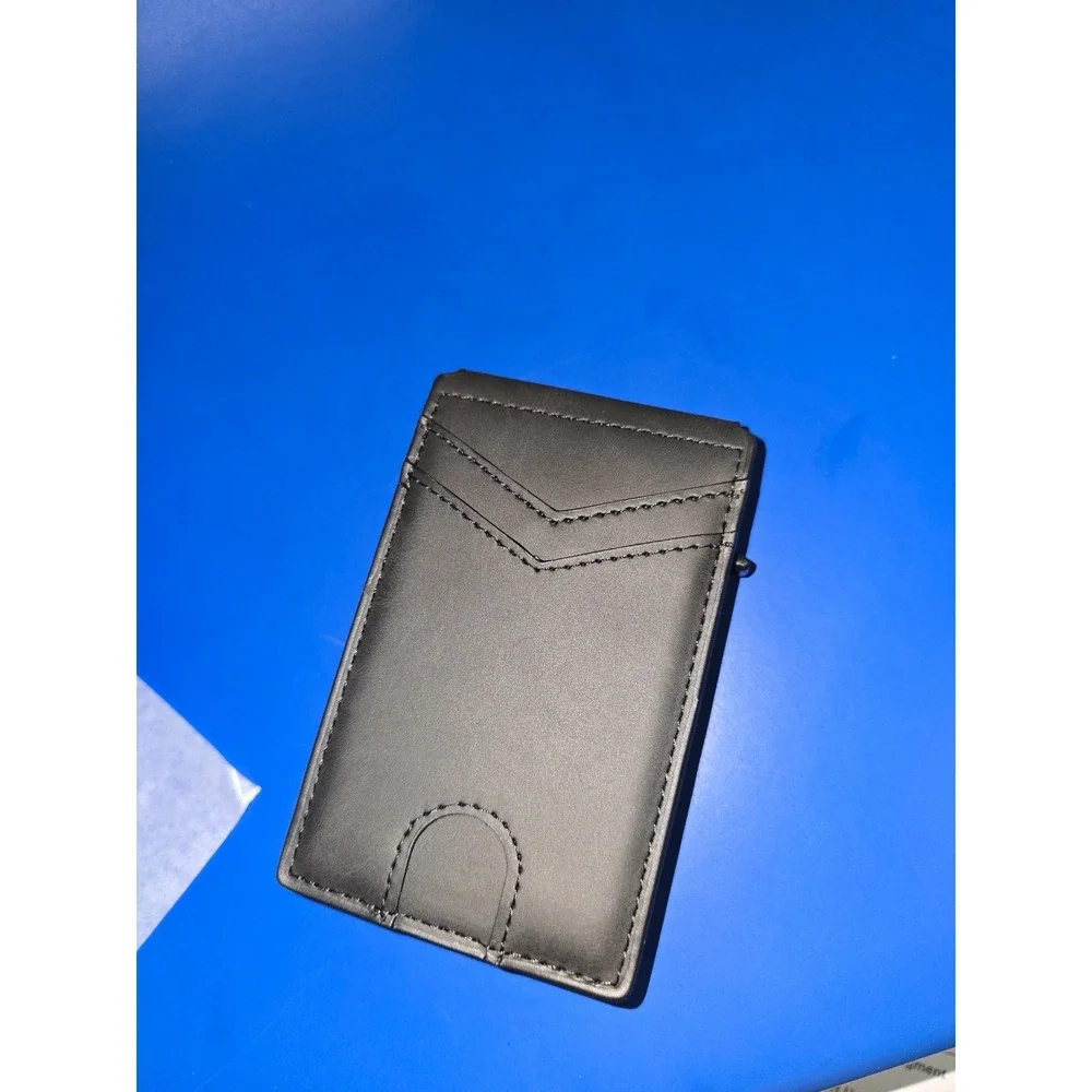 Men's Slim Pop-Up Bifold Wallet, RFID, multi Cards, ID Window, Aluminum Case New